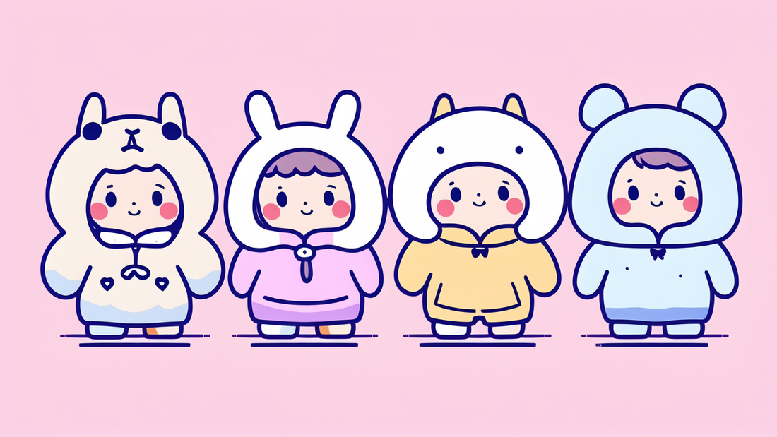 Rabbit Ear Hooded Baby Rompers