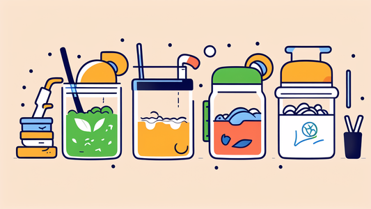 Children Portable Binaural Cup Straw