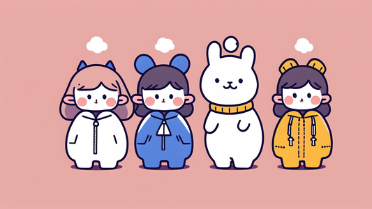 Rabbit Ear Hooded Baby Rompers