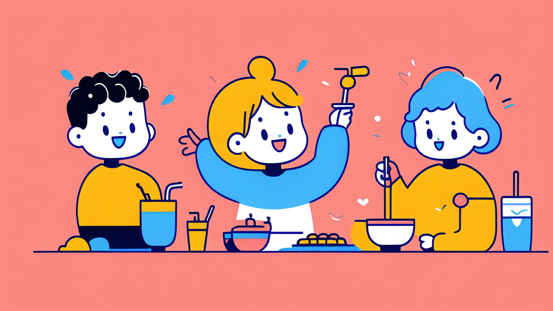 Children Portable Binaural Cup Straw