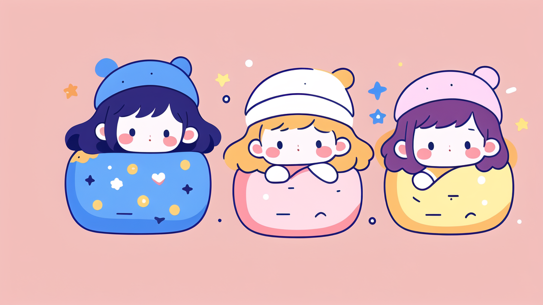 Cotton Baby Swaddle Blanket With Hat