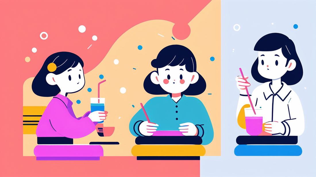 Children Portable Binaural Cup Straw