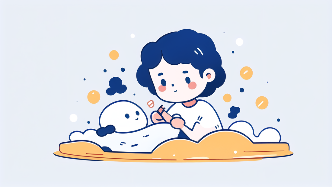 Bathing With Eye Protector