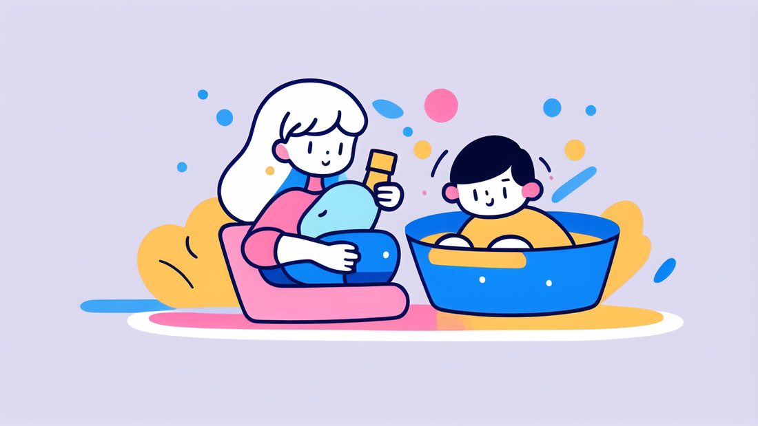 Bathing With Eye Protector