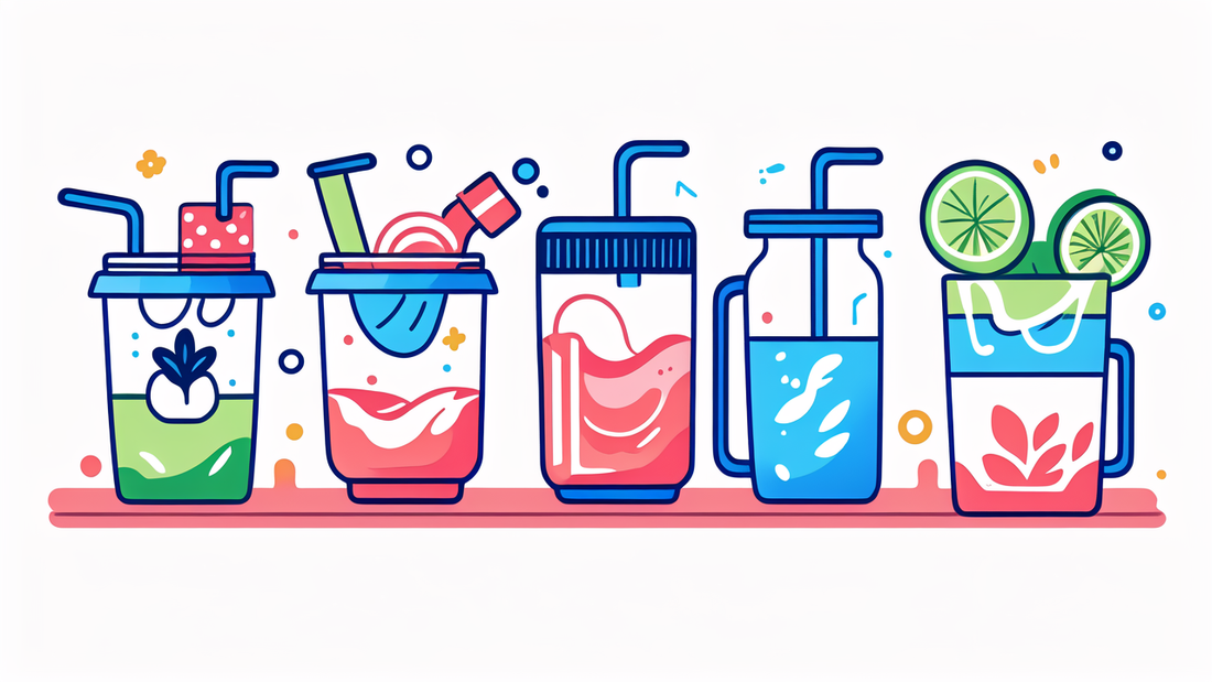 Children Portable Binaural Cup Straw