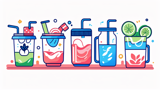 Children Portable Binaural Cup Straw