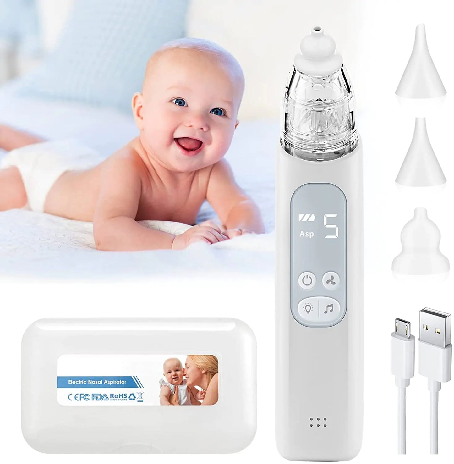 Rechargeable Nasal Aspirator for baby