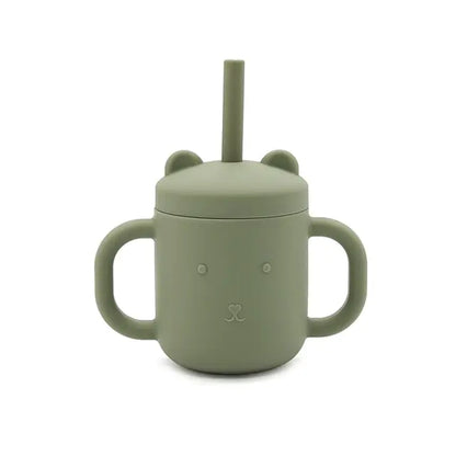 Children Portable Binaural Cup Straw