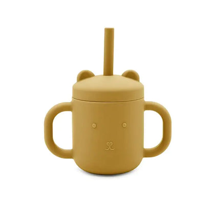 Children Portable Binaural Cup Straw